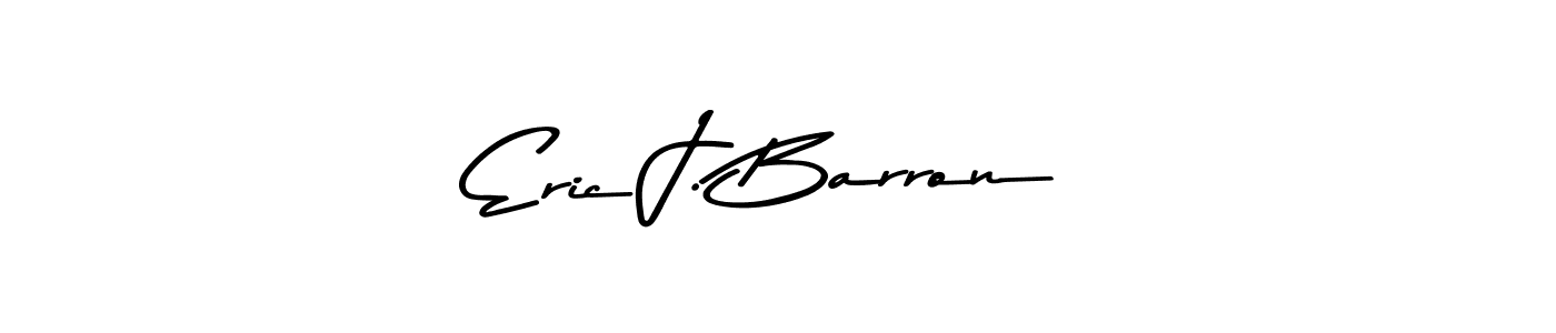 How to make Eric J. Barron name signature. Use Asem Kandis PERSONAL USE style for creating short signs online. This is the latest handwritten sign. Eric J. Barron signature style 9 images and pictures png