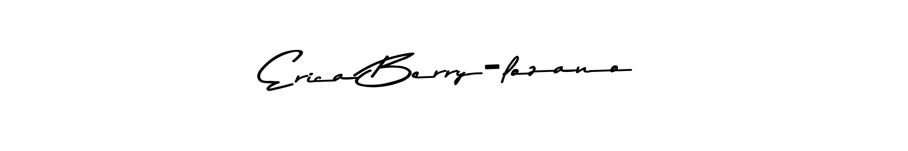 How to make Erica Berry-lozano name signature. Use Asem Kandis PERSONAL USE style for creating short signs online. This is the latest handwritten sign. Erica Berry-lozano signature style 9 images and pictures png