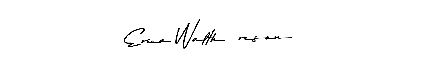 This is the best signature style for the Erica Walthéreson name. Also you like these signature font (Asem Kandis PERSONAL USE). Mix name signature. Erica Walthéreson signature style 9 images and pictures png