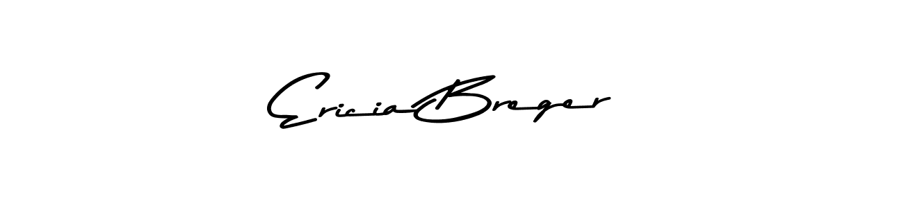 How to make Ericia Breger name signature. Use Asem Kandis PERSONAL USE style for creating short signs online. This is the latest handwritten sign. Ericia Breger signature style 9 images and pictures png