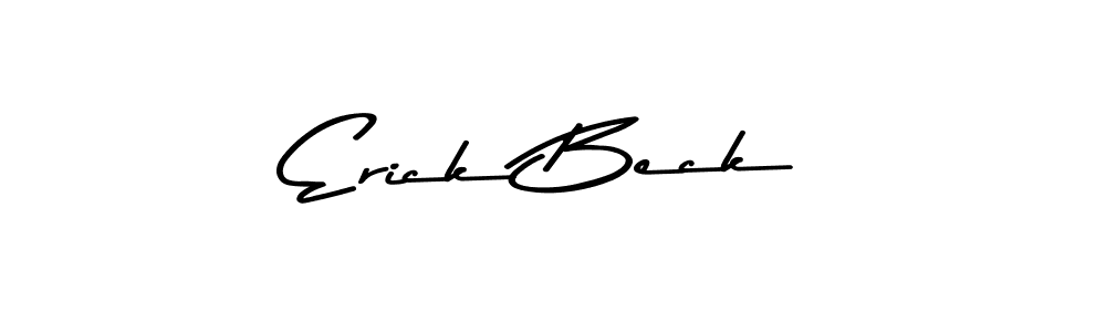 Use a signature maker to create a handwritten signature online. With this signature software, you can design (Asem Kandis PERSONAL USE) your own signature for name Erick Beck. Erick Beck signature style 9 images and pictures png