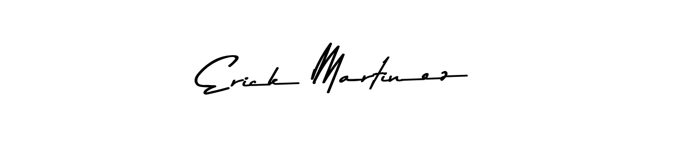 How to make Erick Martinez name signature. Use Asem Kandis PERSONAL USE style for creating short signs online. This is the latest handwritten sign. Erick Martinez signature style 9 images and pictures png