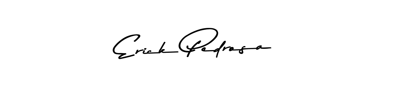 How to make Erick Pedrosa name signature. Use Asem Kandis PERSONAL USE style for creating short signs online. This is the latest handwritten sign. Erick Pedrosa signature style 9 images and pictures png