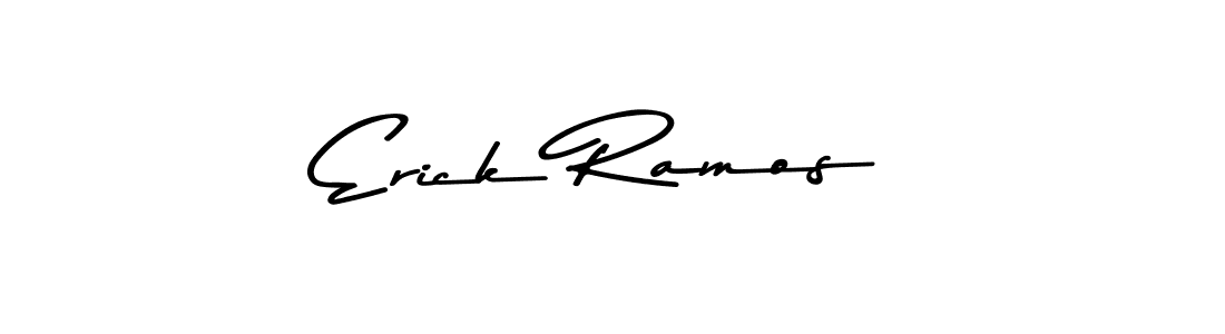 How to make Erick Ramos name signature. Use Asem Kandis PERSONAL USE style for creating short signs online. This is the latest handwritten sign. Erick Ramos signature style 9 images and pictures png