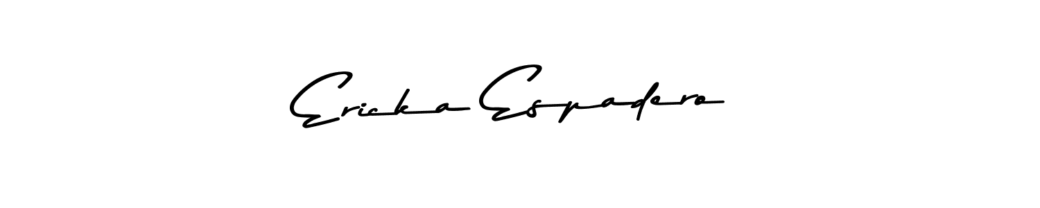 Design your own signature with our free online signature maker. With this signature software, you can create a handwritten (Asem Kandis PERSONAL USE) signature for name Ericka Espadero. Ericka Espadero signature style 9 images and pictures png