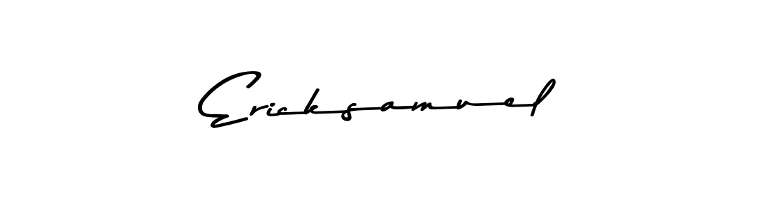 Ericksamuel stylish signature style. Best Handwritten Sign (Asem Kandis PERSONAL USE) for my name. Handwritten Signature Collection Ideas for my name Ericksamuel. Ericksamuel signature style 9 images and pictures png