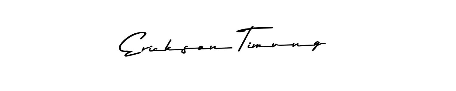 You should practise on your own different ways (Asem Kandis PERSONAL USE) to write your name (Erickson Timung) in signature. don't let someone else do it for you. Erickson Timung signature style 9 images and pictures png