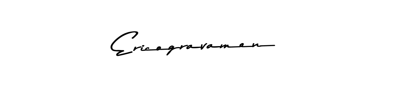 How to make Ericogravamen name signature. Use Asem Kandis PERSONAL USE style for creating short signs online. This is the latest handwritten sign. Ericogravamen signature style 9 images and pictures png