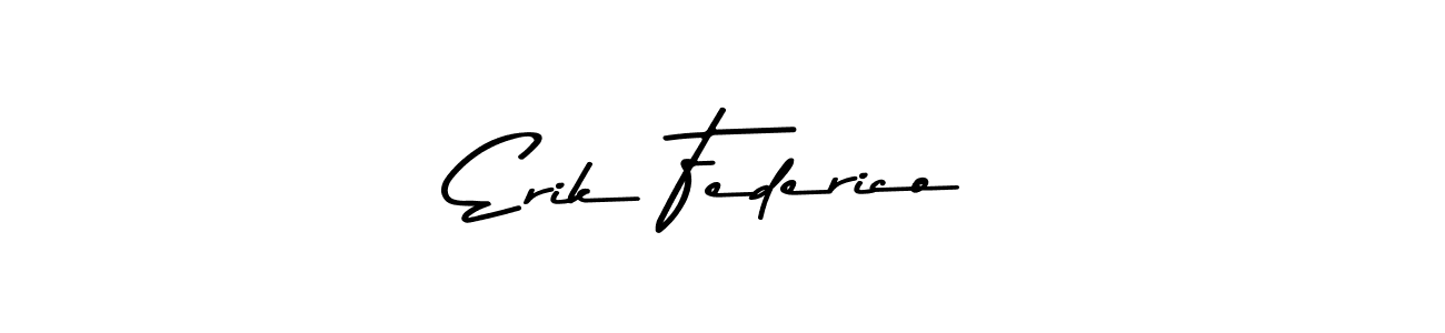 This is the best signature style for the Erik Federico name. Also you like these signature font (Asem Kandis PERSONAL USE). Mix name signature. Erik Federico signature style 9 images and pictures png