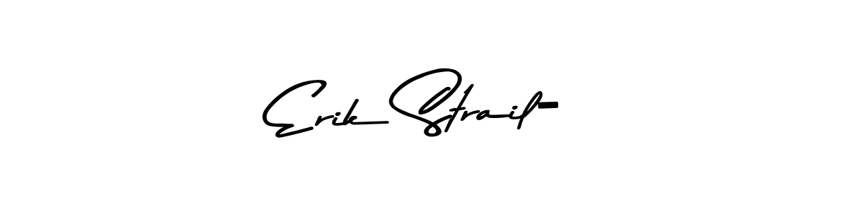 Erik Strail- stylish signature style. Best Handwritten Sign (Asem Kandis PERSONAL USE) for my name. Handwritten Signature Collection Ideas for my name Erik Strail-. Erik Strail- signature style 9 images and pictures png