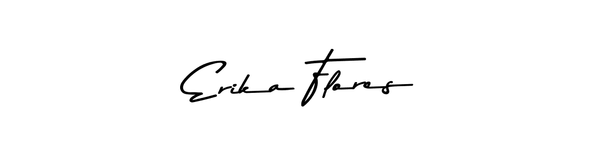 Make a beautiful signature design for name Erika Flores. With this signature (Asem Kandis PERSONAL USE) style, you can create a handwritten signature for free. Erika Flores signature style 9 images and pictures png