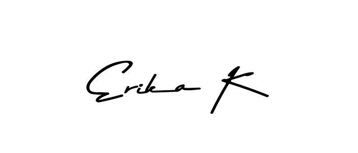 Make a beautiful signature design for name Erika K. Use this online signature maker to create a handwritten signature for free. Erika K signature style 9 images and pictures png