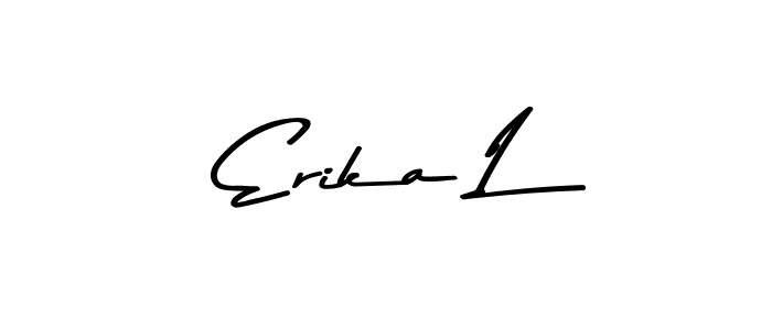 Make a beautiful signature design for name Erika L. Use this online signature maker to create a handwritten signature for free. Erika L signature style 9 images and pictures png