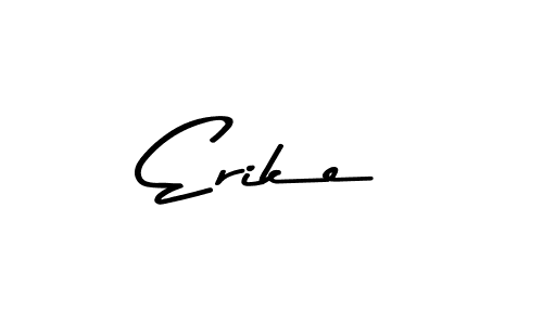Use a signature maker to create a handwritten signature online. With this signature software, you can design (Asem Kandis PERSONAL USE) your own signature for name Erike. Erike signature style 9 images and pictures png