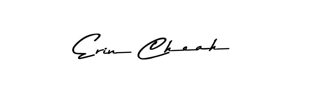 Create a beautiful signature design for name Erin Cheah. With this signature (Asem Kandis PERSONAL USE) fonts, you can make a handwritten signature for free. Erin Cheah signature style 9 images and pictures png