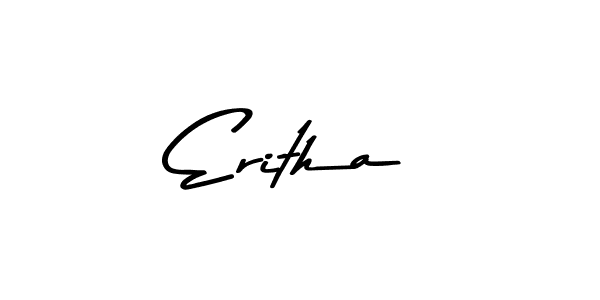 Create a beautiful signature design for name Eritha. With this signature (Asem Kandis PERSONAL USE) fonts, you can make a handwritten signature for free. Eritha signature style 9 images and pictures png