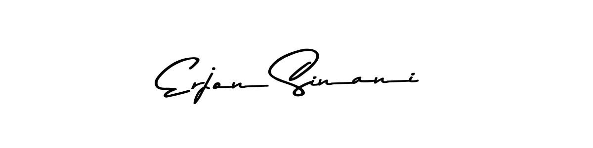 Make a beautiful signature design for name Erjon Sinani. With this signature (Asem Kandis PERSONAL USE) style, you can create a handwritten signature for free. Erjon Sinani signature style 9 images and pictures png