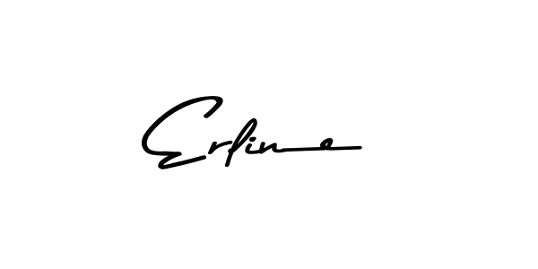 Create a beautiful signature design for name Erline. With this signature (Asem Kandis PERSONAL USE) fonts, you can make a handwritten signature for free. Erline signature style 9 images and pictures png