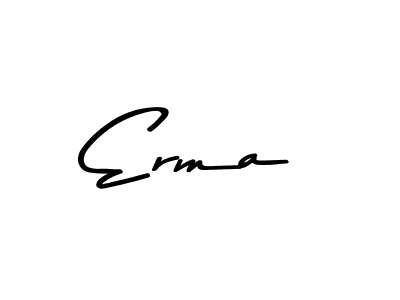 Use a signature maker to create a handwritten signature online. With this signature software, you can design (Asem Kandis PERSONAL USE) your own signature for name Erma. Erma signature style 9 images and pictures png