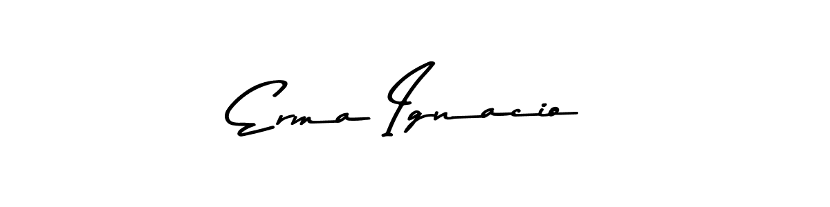 You should practise on your own different ways (Asem Kandis PERSONAL USE) to write your name (Erma Ignacio) in signature. don't let someone else do it for you. Erma Ignacio signature style 9 images and pictures png