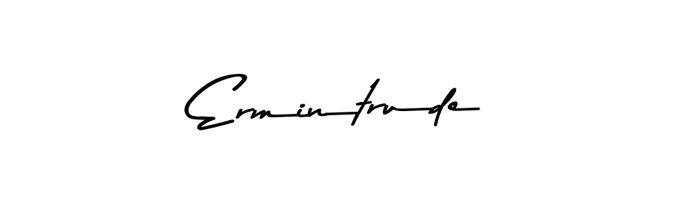 Use a signature maker to create a handwritten signature online. With this signature software, you can design (Asem Kandis PERSONAL USE) your own signature for name Ermintrude. Ermintrude signature style 9 images and pictures png