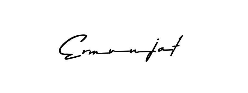 Here are the top 10 professional signature styles for the name Ermunjat. These are the best autograph styles you can use for your name. Ermunjat signature style 9 images and pictures png