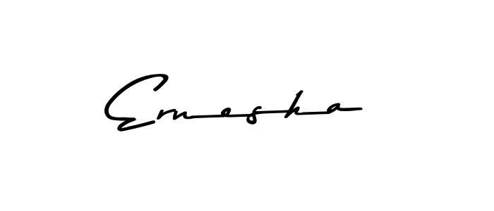 This is the best signature style for the Ernesha name. Also you like these signature font (Asem Kandis PERSONAL USE). Mix name signature. Ernesha signature style 9 images and pictures png