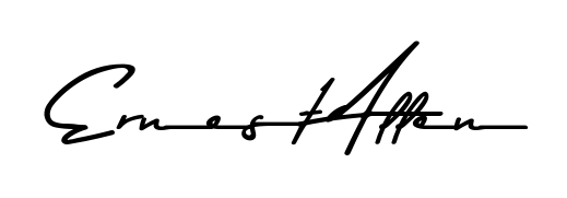See photos of Ernest Allen official signature. Check more albums & portfolios. Read reviews & check more about Asem Kandis PERSONAL USE font. Ernest Allen signature style 9 images and pictures png