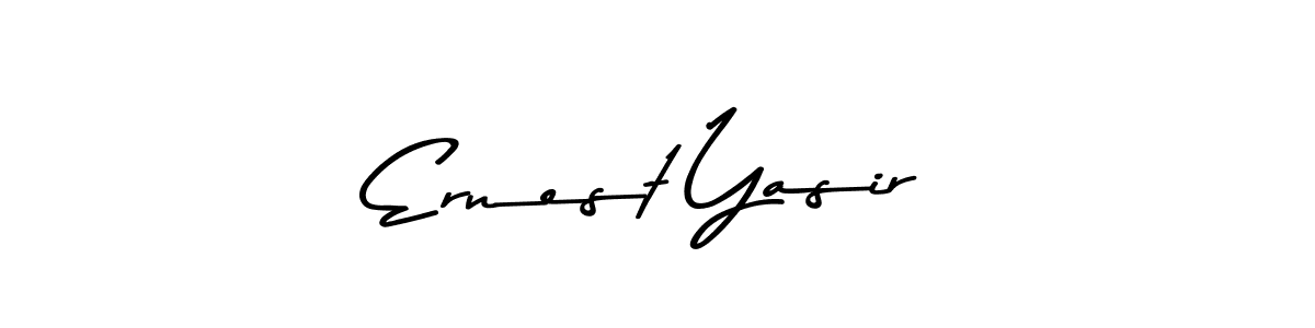 This is the best signature style for the Ernest Yasir name. Also you like these signature font (Asem Kandis PERSONAL USE). Mix name signature. Ernest Yasir signature style 9 images and pictures png