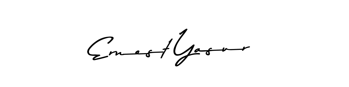 This is the best signature style for the Ernest Yasur name. Also you like these signature font (Asem Kandis PERSONAL USE). Mix name signature. Ernest Yasur signature style 9 images and pictures png