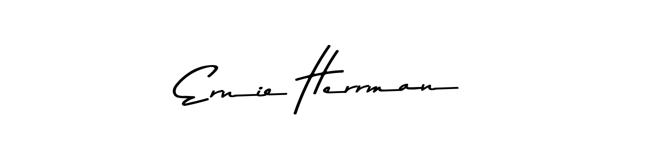 You should practise on your own different ways (Asem Kandis PERSONAL USE) to write your name (Ernie Herrman) in signature. don't let someone else do it for you. Ernie Herrman signature style 9 images and pictures png