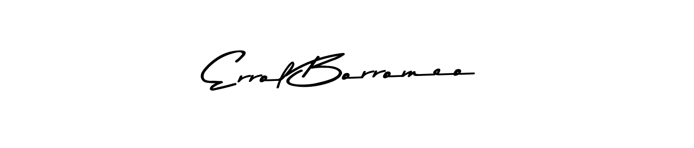 You should practise on your own different ways (Asem Kandis PERSONAL USE) to write your name (Errol Borromeo) in signature. don't let someone else do it for you. Errol Borromeo signature style 9 images and pictures png