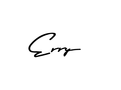 Make a beautiful signature design for name Erry. With this signature (Asem Kandis PERSONAL USE) style, you can create a handwritten signature for free. Erry signature style 9 images and pictures png