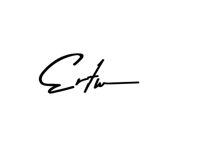 Create a beautiful signature design for name Ertw. With this signature (Asem Kandis PERSONAL USE) fonts, you can make a handwritten signature for free. Ertw signature style 9 images and pictures png