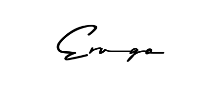 Personalize your online presence with Erugo signature rendered in elegant Asem Kandis PERSONAL USE font. Great for website footers and blogs. Erugo signature style 9 images and pictures png
