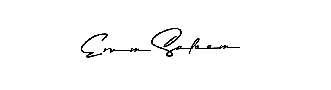 Use a signature maker to create a handwritten signature online. With this signature software, you can design (Asem Kandis PERSONAL USE) your own signature for name Erum Saleem. Erum Saleem signature style 9 images and pictures png