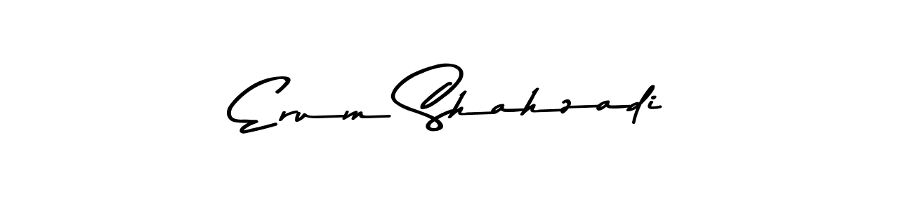 Design your own signature with our free online signature maker. With this signature software, you can create a handwritten (Asem Kandis PERSONAL USE) signature for name Erum Shahzadi. Erum Shahzadi signature style 9 images and pictures png