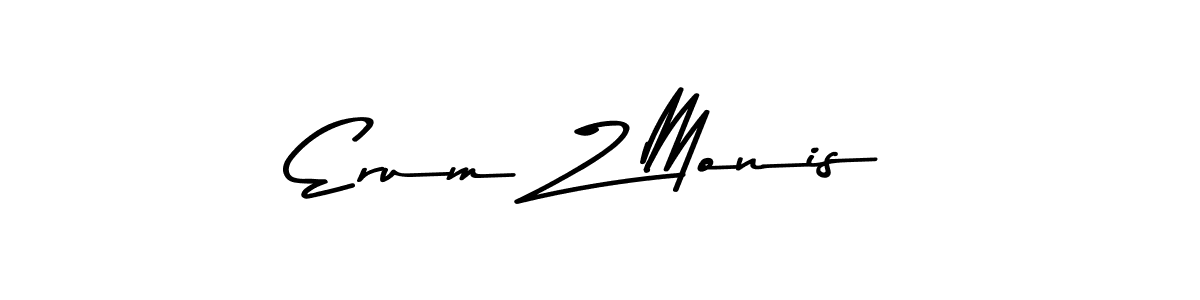Use a signature maker to create a handwritten signature online. With this signature software, you can design (Asem Kandis PERSONAL USE) your own signature for name Erum Z Monis. Erum Z Monis signature style 9 images and pictures png
