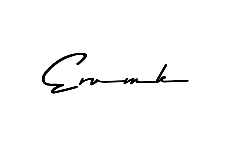 How to make Erumk signature? Asem Kandis PERSONAL USE is a professional autograph style. Create handwritten signature for Erumk name. Erumk signature style 9 images and pictures png