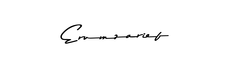 The best way (Asem Kandis PERSONAL USE) to make a short signature is to pick only two or three words in your name. The name Erumzarief include a total of six letters. For converting this name. Erumzarief signature style 9 images and pictures png