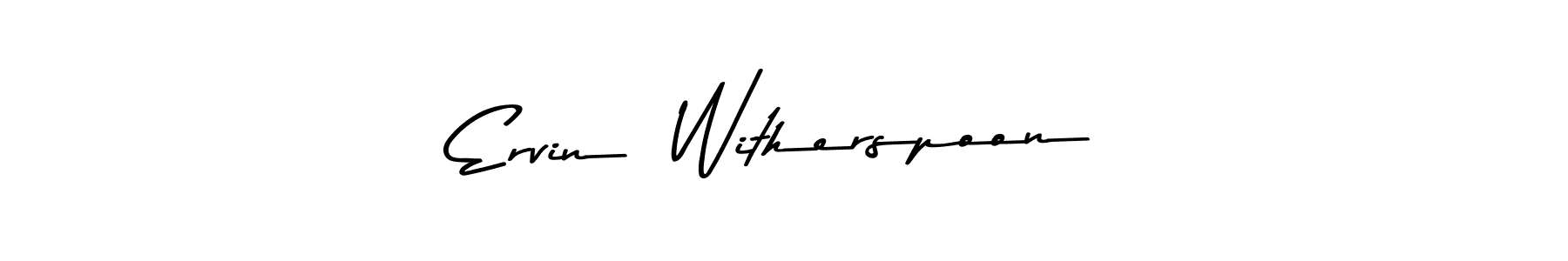 Make a beautiful signature design for name Ervin  Witherspoon. With this signature (Asem Kandis PERSONAL USE) style, you can create a handwritten signature for free. Ervin  Witherspoon signature style 9 images and pictures png