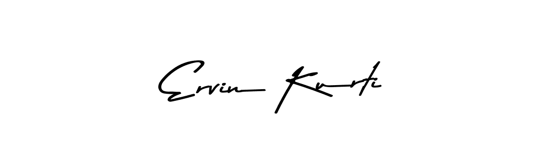 Create a beautiful signature design for name Ervin Kurti. With this signature (Asem Kandis PERSONAL USE) fonts, you can make a handwritten signature for free. Ervin Kurti signature style 9 images and pictures png