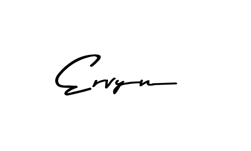 Use a signature maker to create a handwritten signature online. With this signature software, you can design (Asem Kandis PERSONAL USE) your own signature for name Ervyn. Ervyn signature style 9 images and pictures png