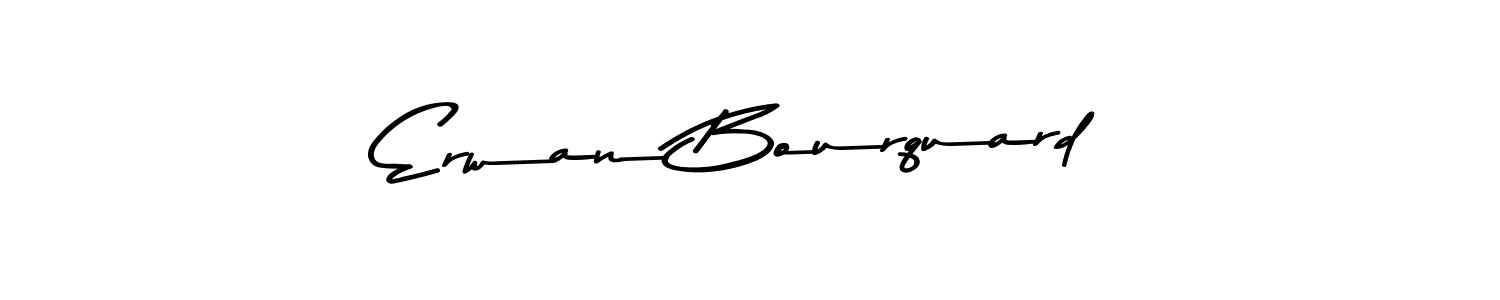 Design your own signature with our free online signature maker. With this signature software, you can create a handwritten (Asem Kandis PERSONAL USE) signature for name Erwan Bourquard. Erwan Bourquard signature style 9 images and pictures png