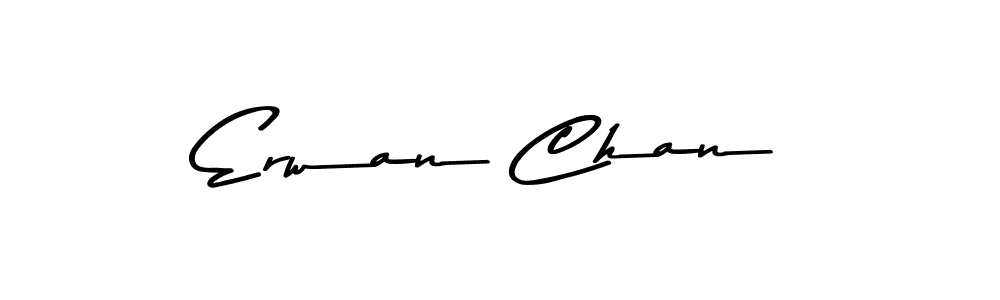 This is the best signature style for the Erwan Chan name. Also you like these signature font (Asem Kandis PERSONAL USE). Mix name signature. Erwan Chan signature style 9 images and pictures png