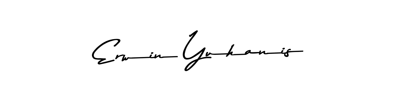 if you are searching for the best signature style for your name Erwin Yuhanis. so please give up your signature search. here we have designed multiple signature styles  using Asem Kandis PERSONAL USE. Erwin Yuhanis signature style 9 images and pictures png