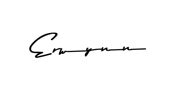 Use a signature maker to create a handwritten signature online. With this signature software, you can design (Asem Kandis PERSONAL USE) your own signature for name Erwynn. Erwynn signature style 9 images and pictures png