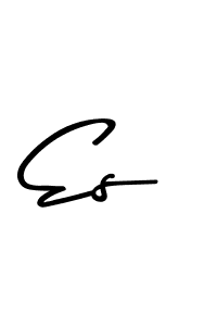 How to make Es name signature. Use Asem Kandis PERSONAL USE style for creating short signs online. This is the latest handwritten sign. Es signature style 9 images and pictures png