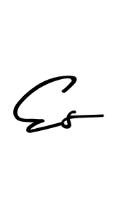 How to make Es name signature. Use Asem Kandis PERSONAL USE style for creating short signs online. This is the latest handwritten sign. Es signature style 9 images and pictures png