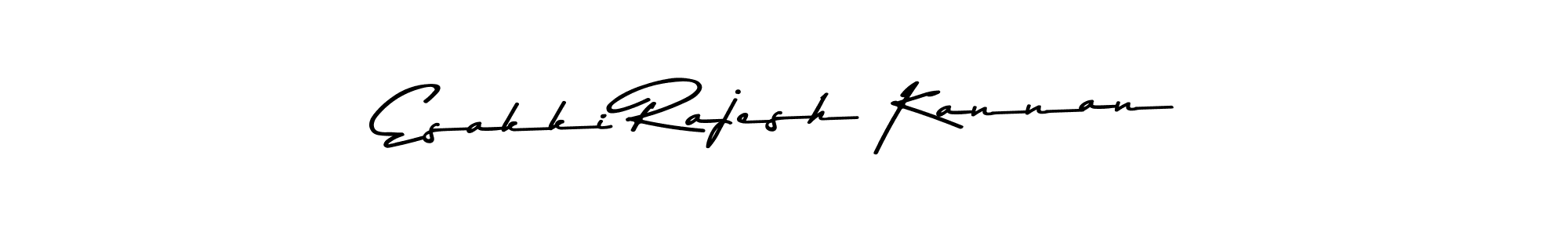 Create a beautiful signature design for name Esakki Rajesh Kannan. With this signature (Asem Kandis PERSONAL USE) fonts, you can make a handwritten signature for free. Esakki Rajesh Kannan signature style 9 images and pictures png